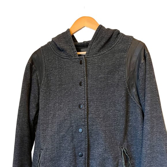 Hurley Mens Jacket Black Pockets Long Sleeve Button Front Hooded Size Large - Picture 9 of 12